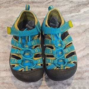 Kids Blue and Green‎ Keen Outdoor Sandals
